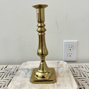 Vintage Colonial Williamsburg Harvey solid Brass Virginia Metal Candle Holder